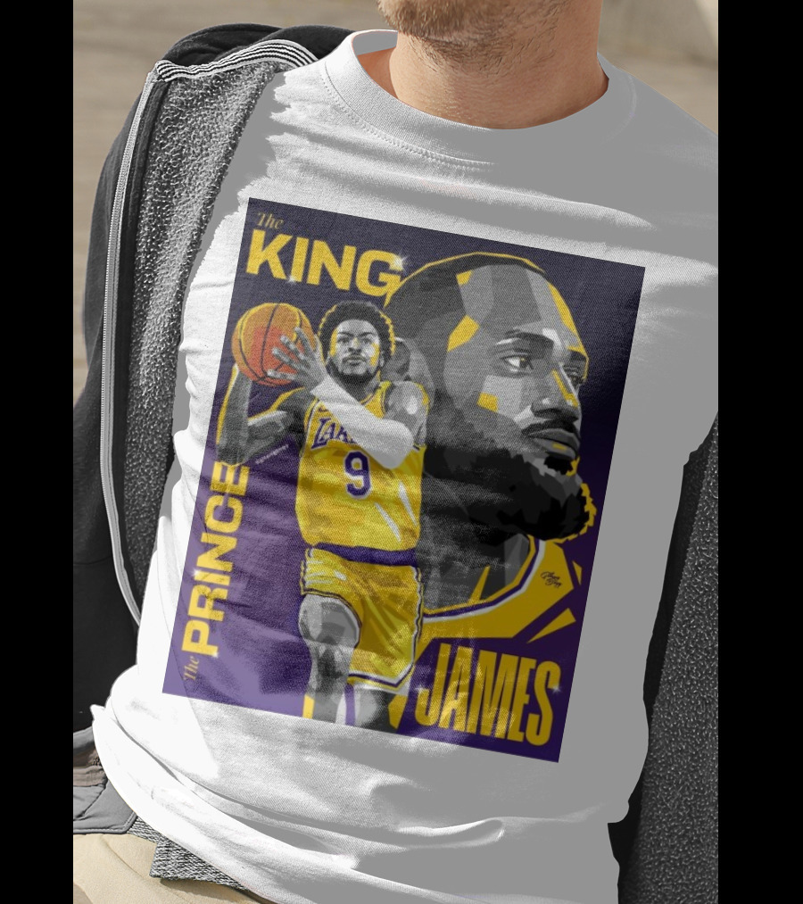 The King The Prince LeBron James Bronny James Lakers NBA T-Shirt