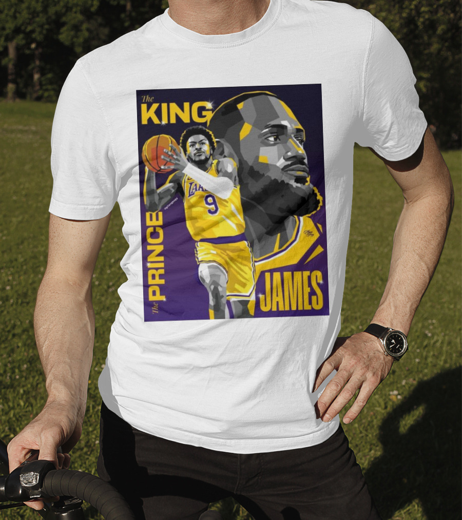 The King The Prince LeBron James Bronny James Lakers NBA T-Shirt