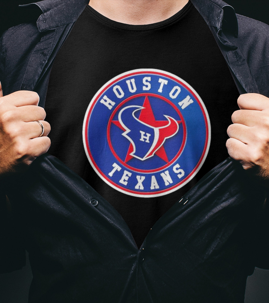 NFL MLB Houston Texans Astros Logo Mashup T-Shirt
