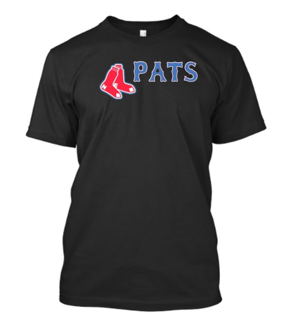 NFL MLB New England Patriots Boston Red Sox Pats Logo Mashup T-Shirt