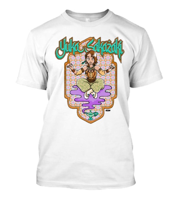 Yuka Sakazaki AEW Genie Magic Lamp Floating T-Shirt
