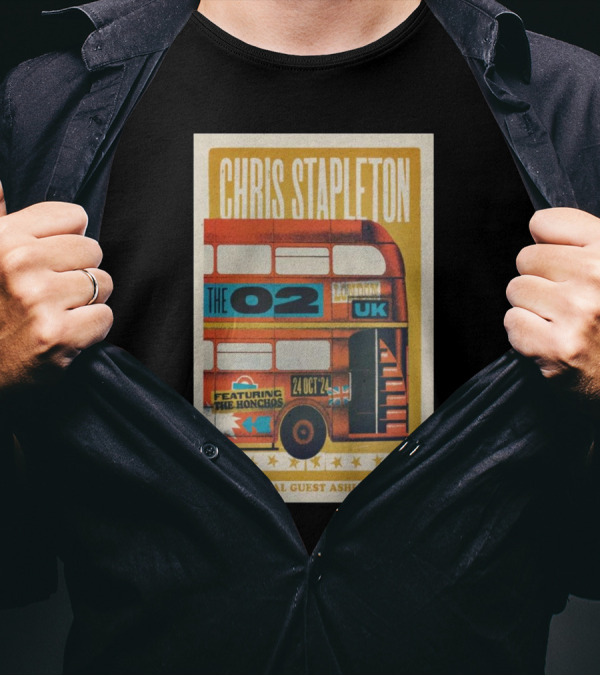 Chris Stapleton The O2 London UK Oct 24 2024 Featuring The Honchos With Special Guest Ashley Monroe T-Shirt