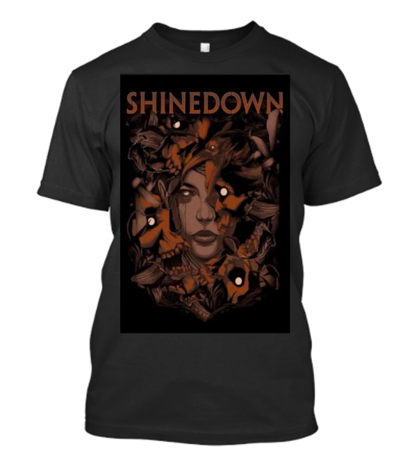 SHINEDOWN Show My Monsters Are Real Wildner Lima Rockabilia Exclusive Dark Nature T-Shirt