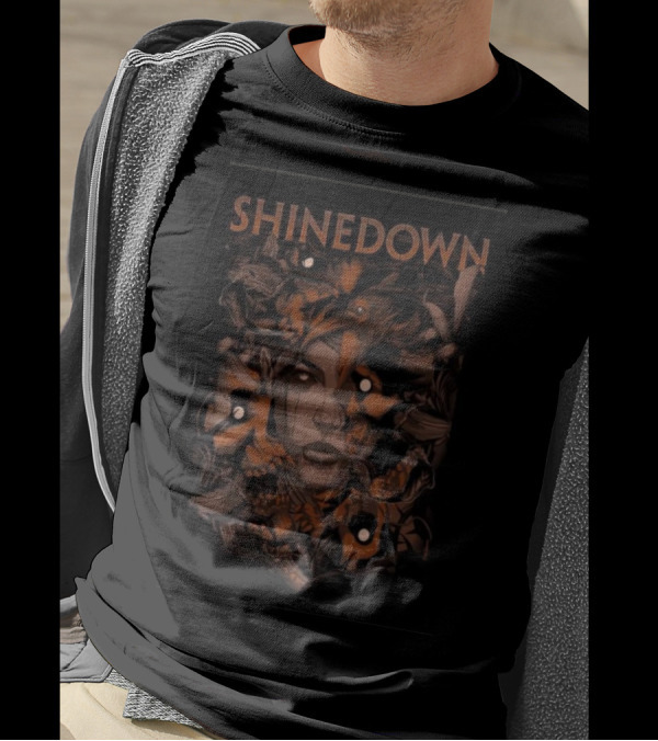 SHINEDOWN Show My Monsters Are Real Wildner Lima Rockabilia Exclusive Dark Nature T-Shirt