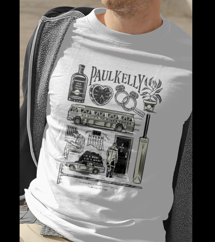 Paul Kelly Australia Music Themes Icons And Symbols T-Shirt