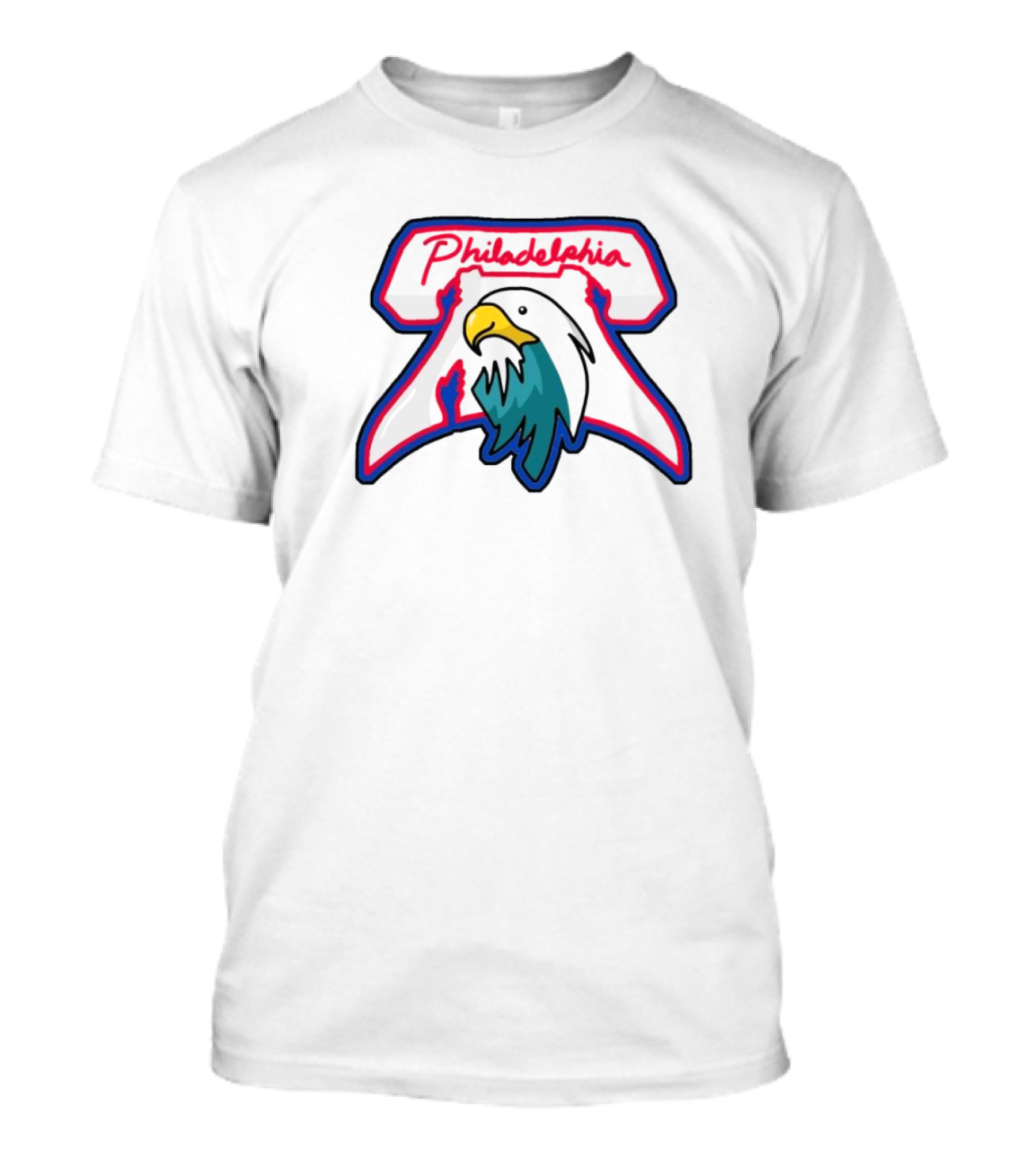 Philadelphia Eagles Phillies Logo Mashup NFL MLB Combine T-Shirt