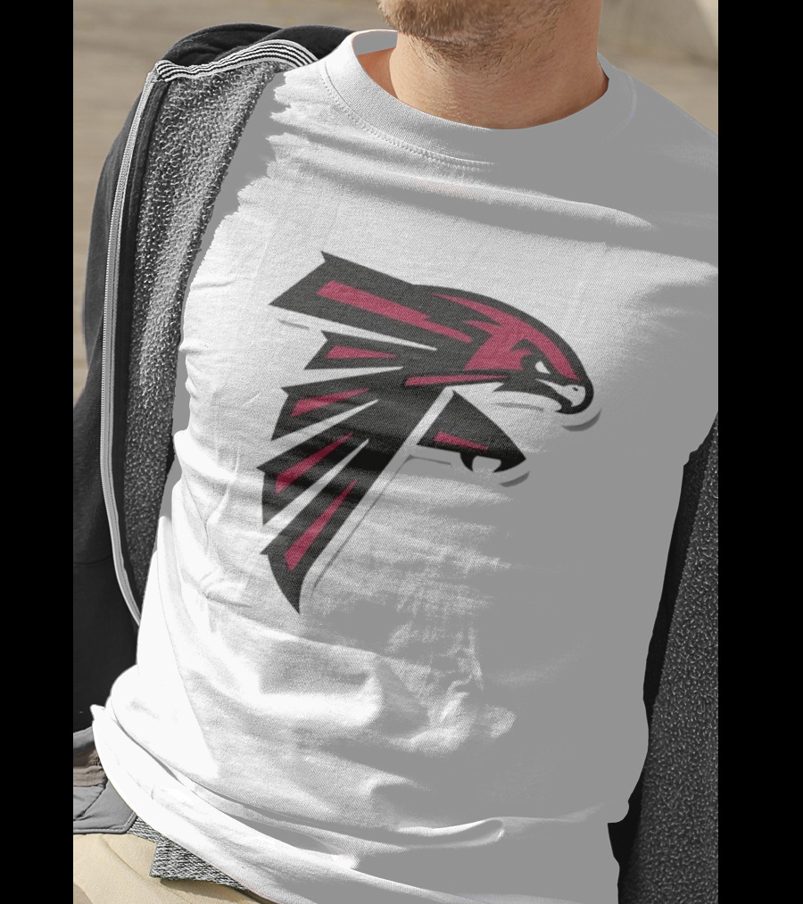 NFL NBA Atlanta Falcons Hawks Logo Mashup T-Shirt