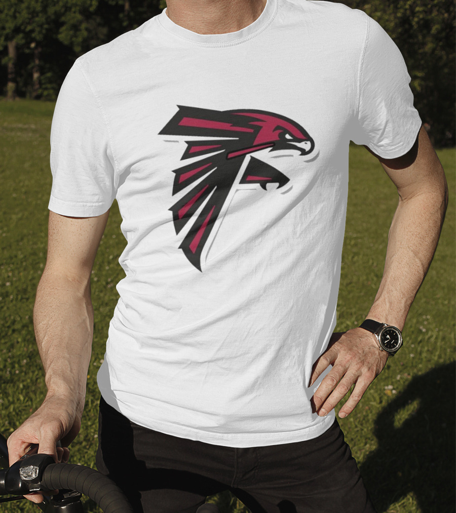 NFL NBA Atlanta Falcons Hawks Logo Mashup T-Shirt