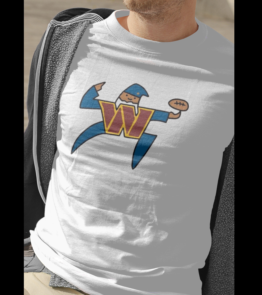 NFL X NBA Washington Commanders Wizards Logo Mashup Combine T-Shirt