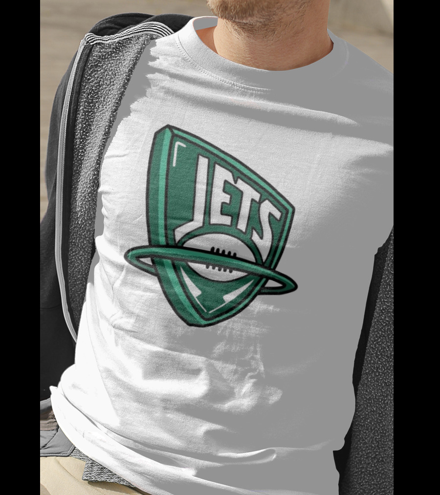 NFL X NBA Jets Logo Mash Combine T-Shirt
