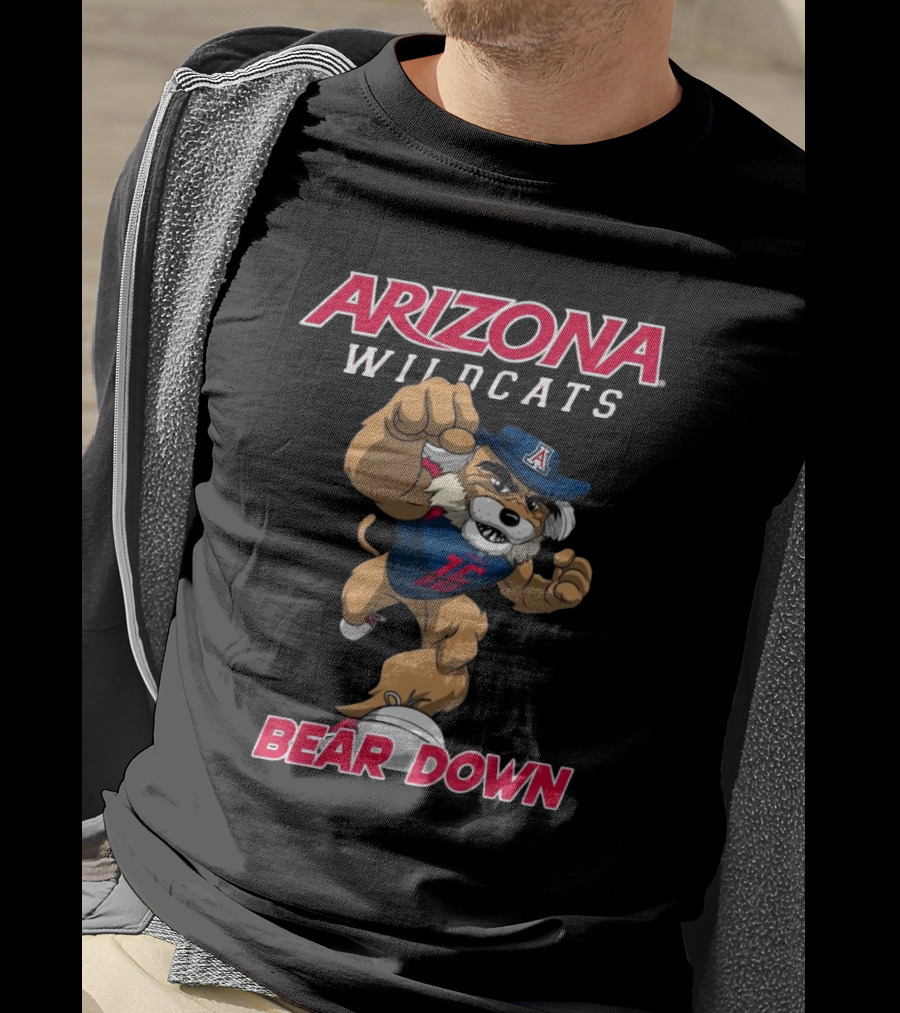 Arizona Wildcats Football Bear Down Mascot Class Of T-Shirt