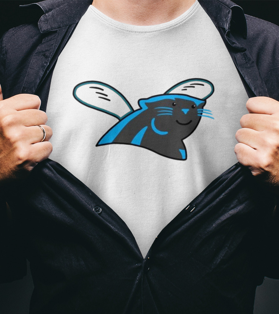 Panthers Hornets Hybrid Logo NFL NBA Mashup T-Shirt