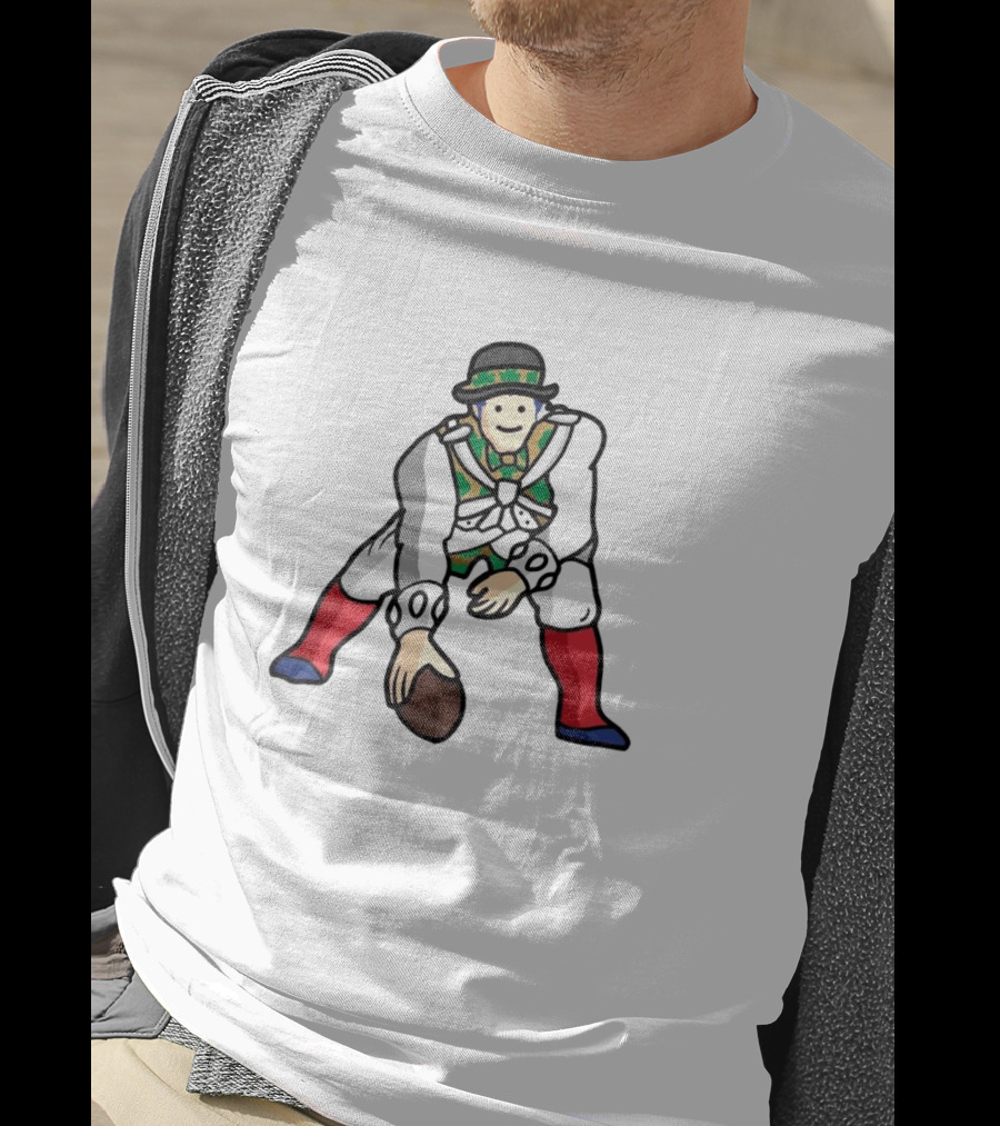 NFL X NBA Patriots Celtics Football Basketball Crossover T-Shirt