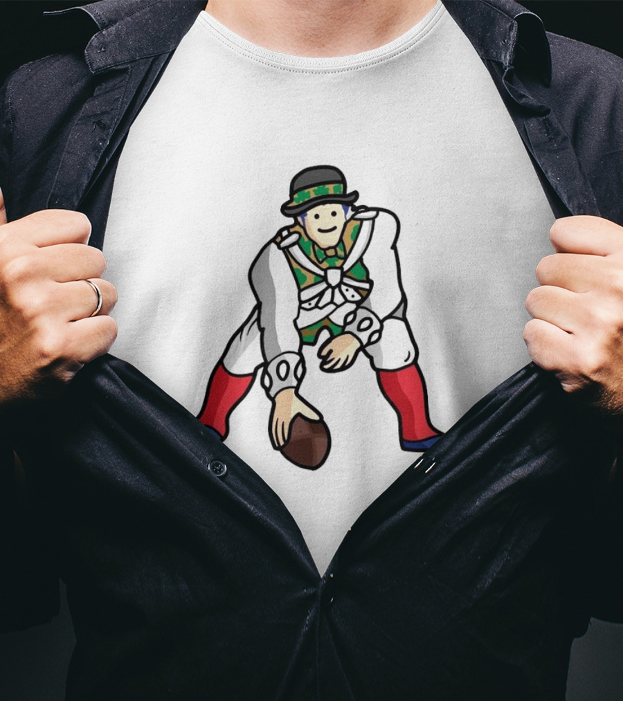 NFL X NBA Patriots Celtics Football Basketball Crossover T-Shirt