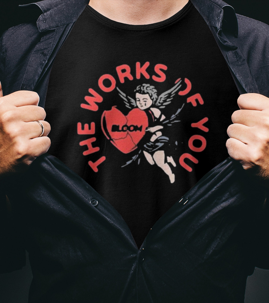 The Works Of You Bloom Cherub Heart T-Shirt