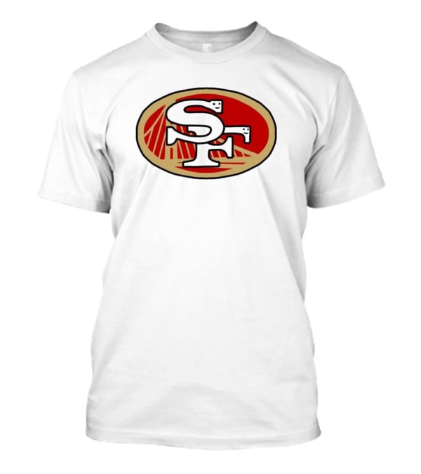 NFL X NBA San Francisco 49ers Warriors Logo Mash Combine T-Shirt