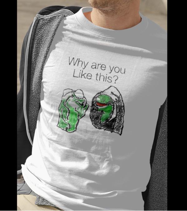 Why Are You Like This Meme Frog Hoodie Inner Self Conflict T-Shirt