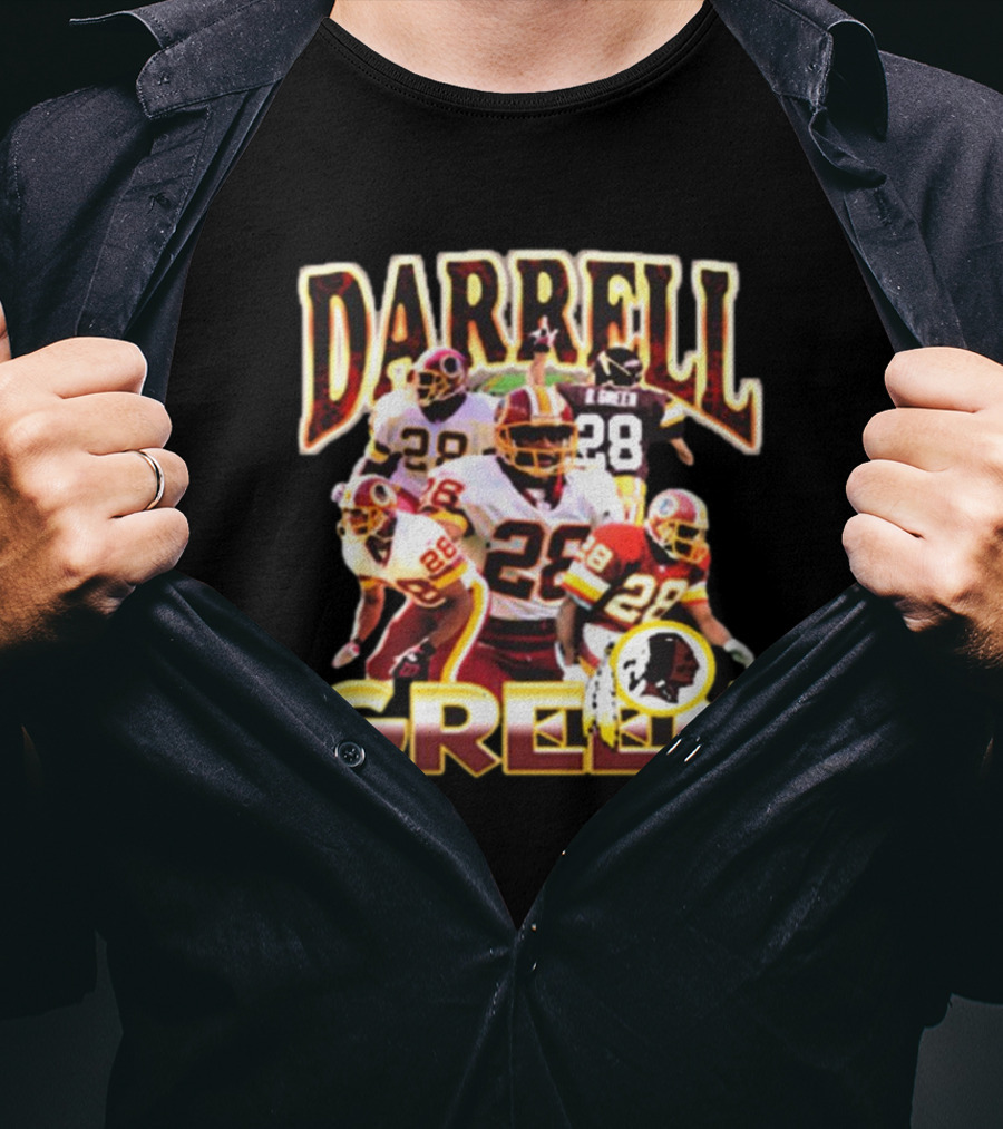 Darrell Green Washington Commanders 28 NFL Legend T-Shirt