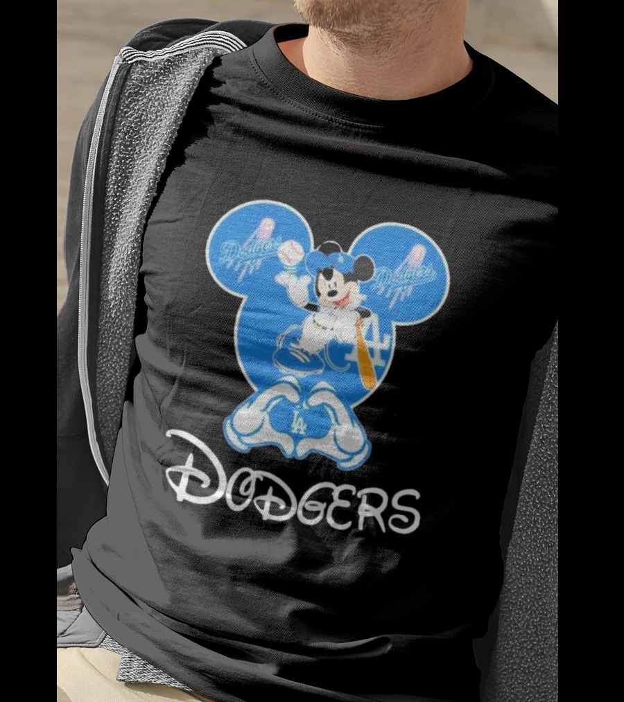 Disney Mickey Mouse Dodgers LA T-Shirt