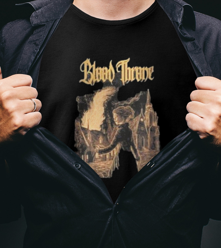 Blood Throne Arsonist Witch By Down Right Merch T-Shirt