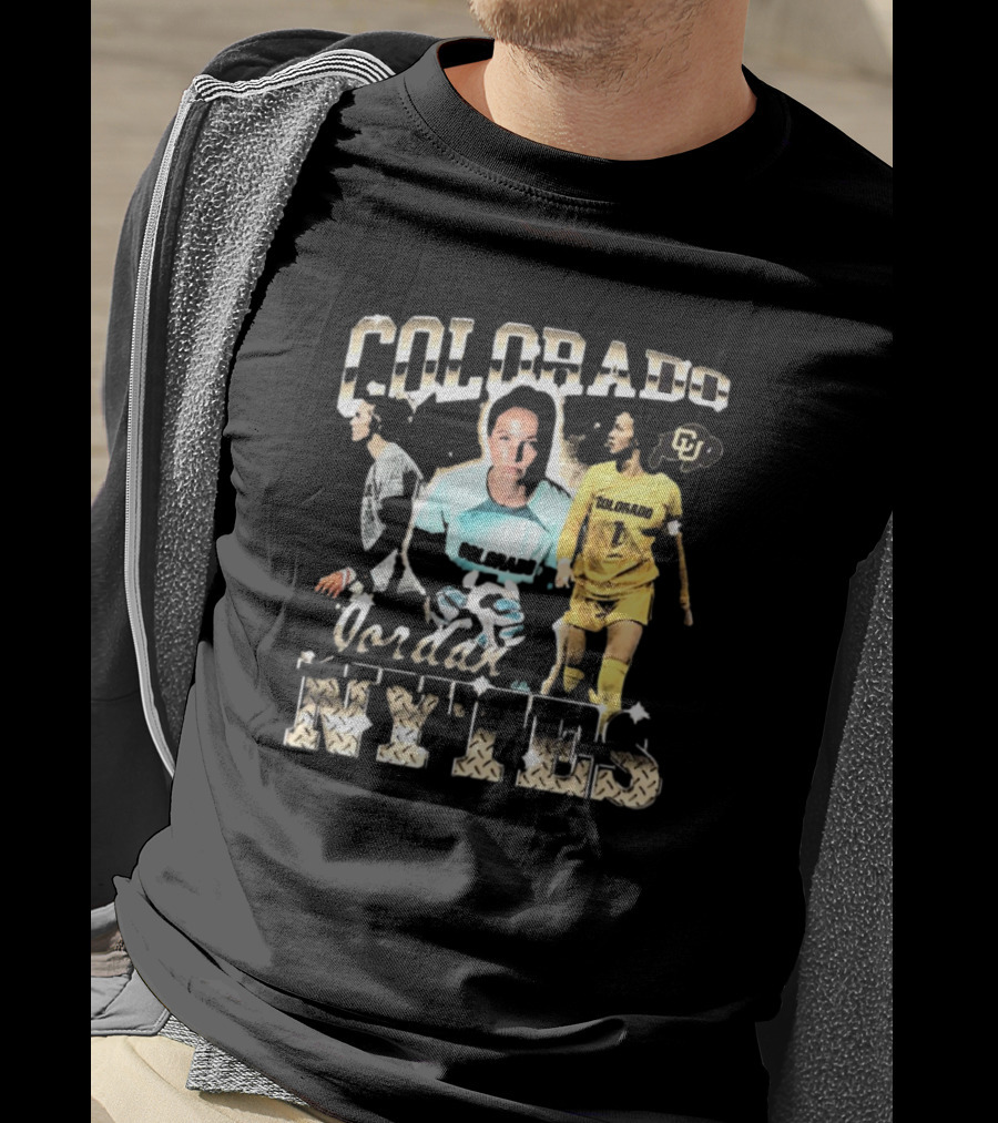 Colorado Buffaloes Jordan Nytes 90s Style Soccer Player CU T-Shirt