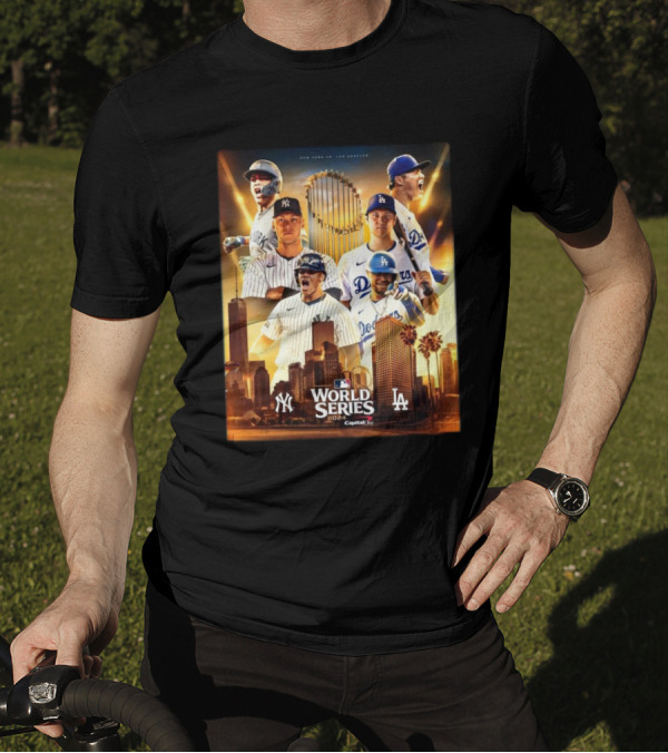 World Series 2024 New York Yankees Vs Los Angeles Dodgers Championship Showdown T-Shirt