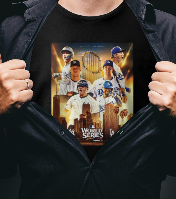 World Series 2024 New York Yankees Vs Los Angeles Dodgers Championship Showdown T-Shirt