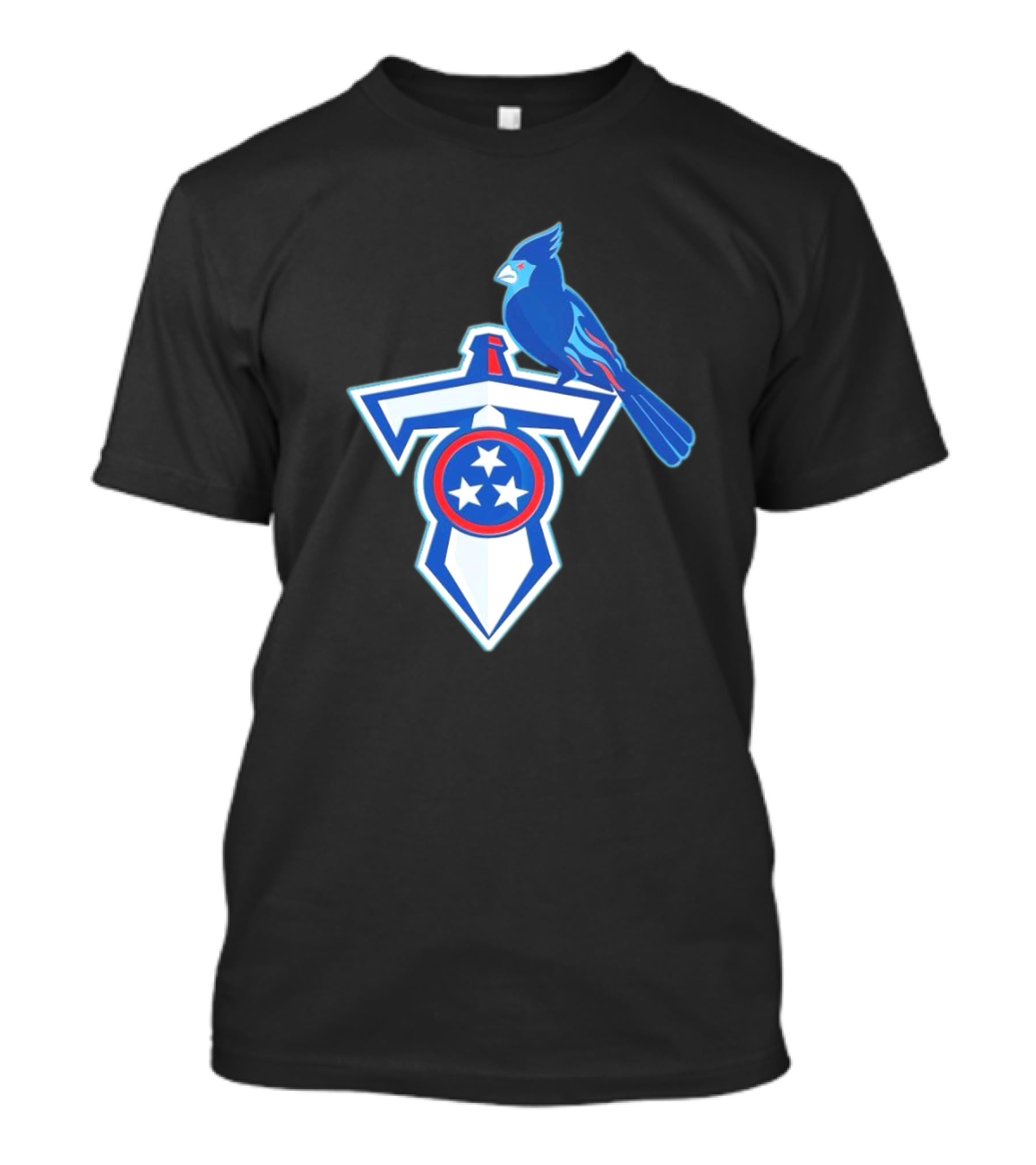 NFL X MLB Tennessee Titans St. Louis Cardinals Logo Mashup T-Shirt