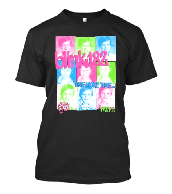 Blink-182 One More Time Part 2 Colorful Portrait Collage T-Shirt