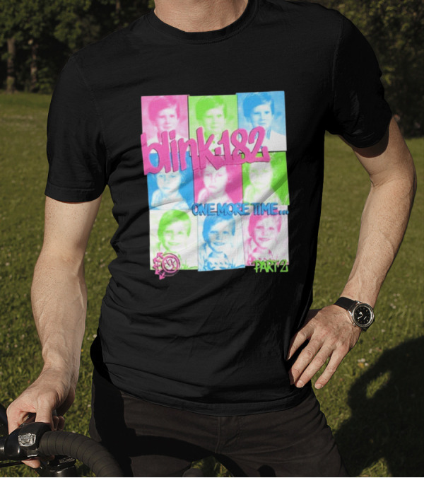 Blink-182 One More Time Part 2 Colorful Portrait Collage T-Shirt