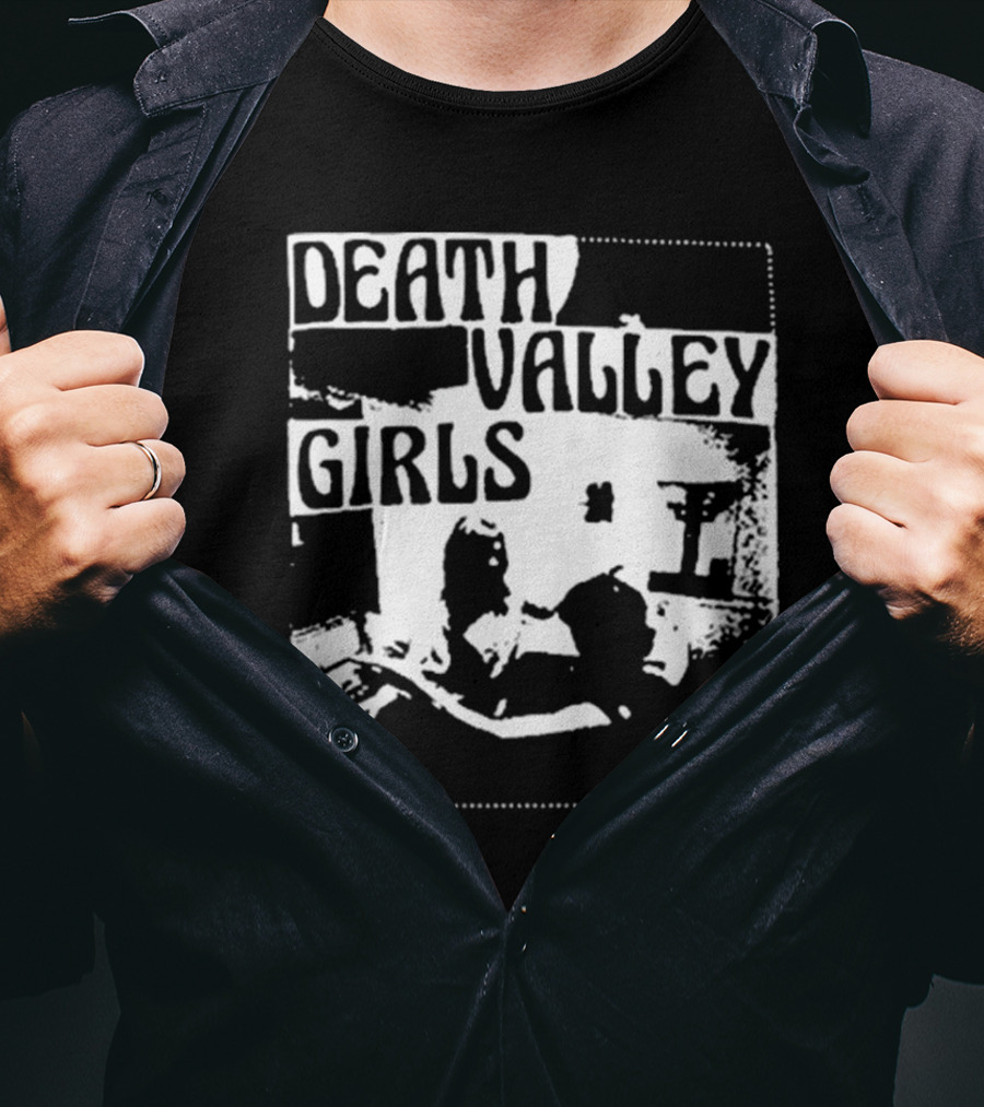 Death Valley Girls Monochrome Scene Arms Up T-Shirt