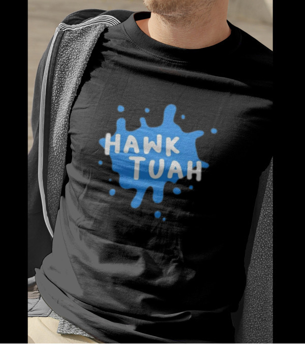 Hawk Tuah Donut Operator Silly Geese Splatter T-Shirt