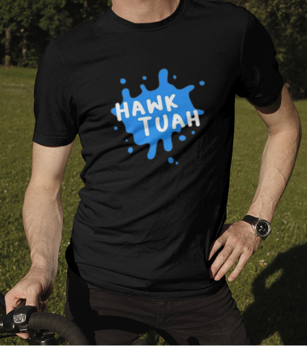 Hawk Tuah Donut Operator Silly Geese Splatter T-Shirt
