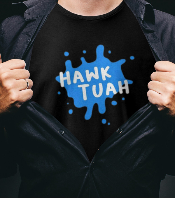 Hawk Tuah Donut Operator Silly Geese Splatter T-Shirt