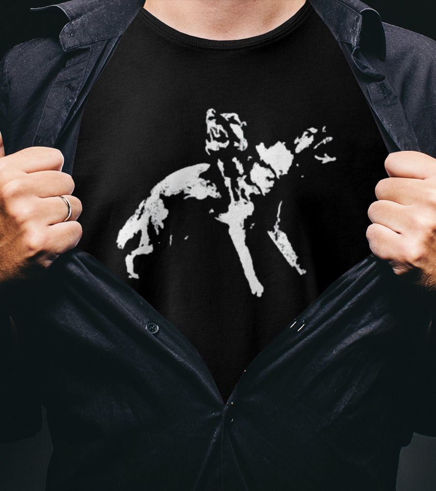 Heart Attack Man Big Dog White T-Shirt