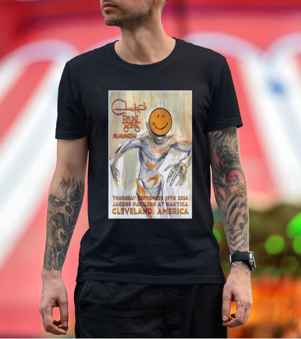Premium T-Shirt: Clutch Rival Sons Fu Manchu Jacobs Pavilion Cleveland America September 19th T-Shirt Clutch Rival Sons Fu Manchu Jacobs Pavilion Cleveland America September 19th T-Shirt
