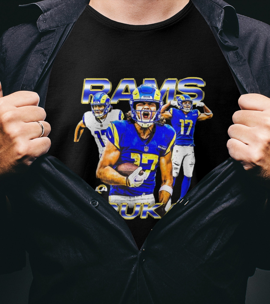 Rams Puka Nacua #17 Los Angeles Dynamic Football Star T-Shirt