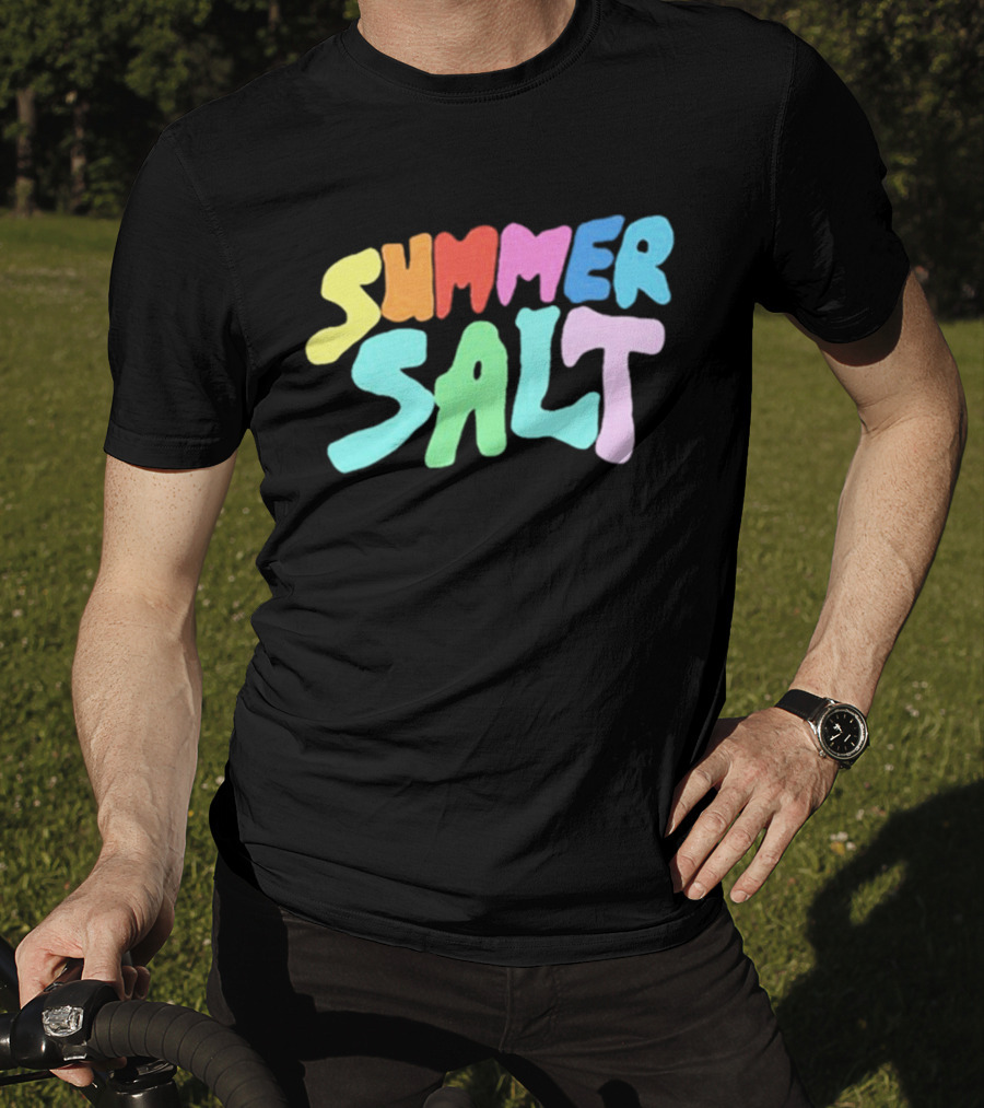 Summer Salt Colorful Rainbow Typography T-Shirt