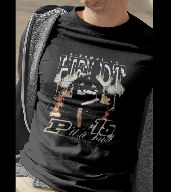 Highway To Heldt #15 Will Heldt Purdue Boilermakers T-Shirt