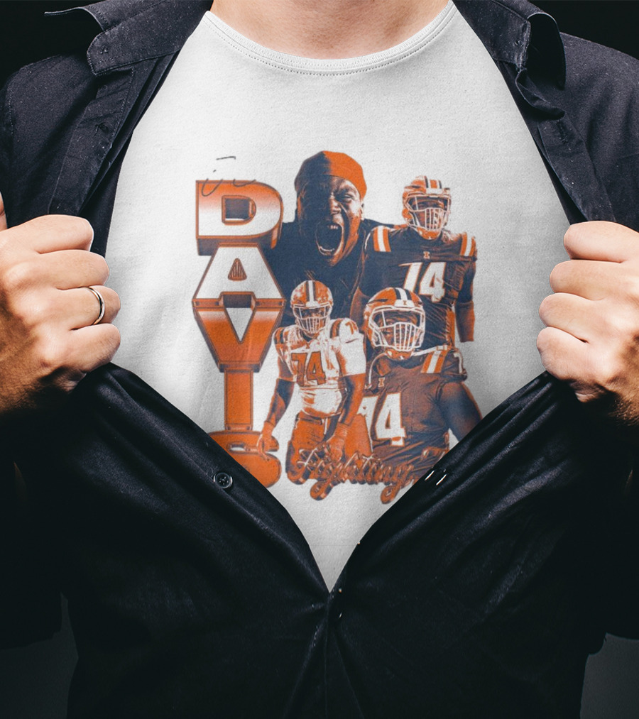 Davis Illinois Fighting Illini Week 6 74 14 T-Shirt