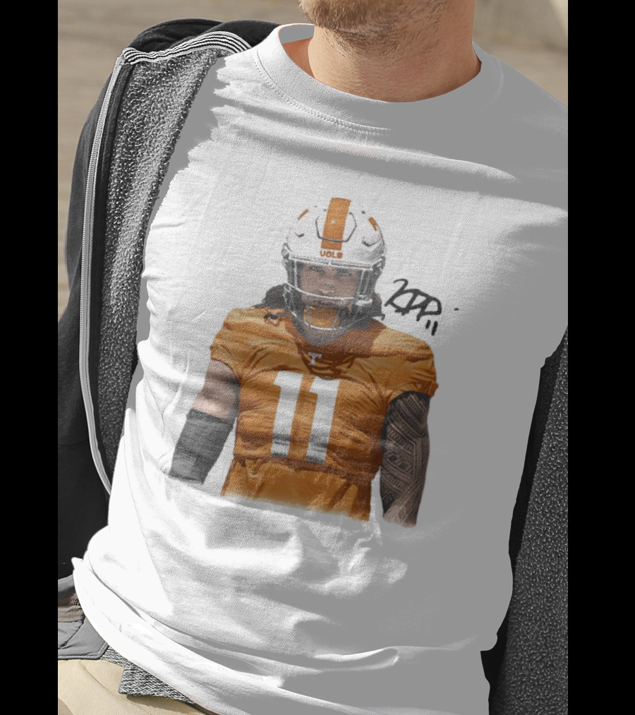 Keenan Pili Tennessee Vols NCAA Football Number 11 T-Shirt