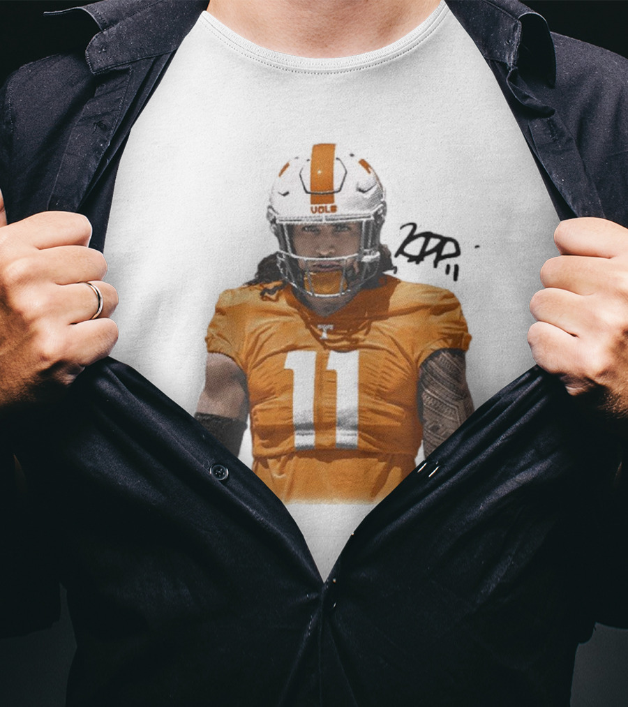 Keenan Pili Tennessee Vols NCAA Football Number 11 T-Shirt