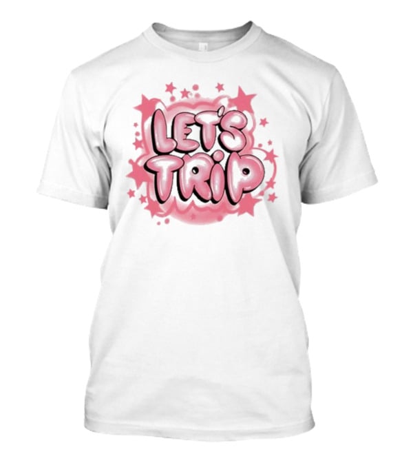 Let's Trip Airbrush Pink Starburst T-Shirt