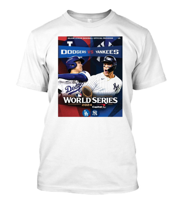 Major League Baseball Official Program Dodgers Vs Yankees World Series T-Shirt