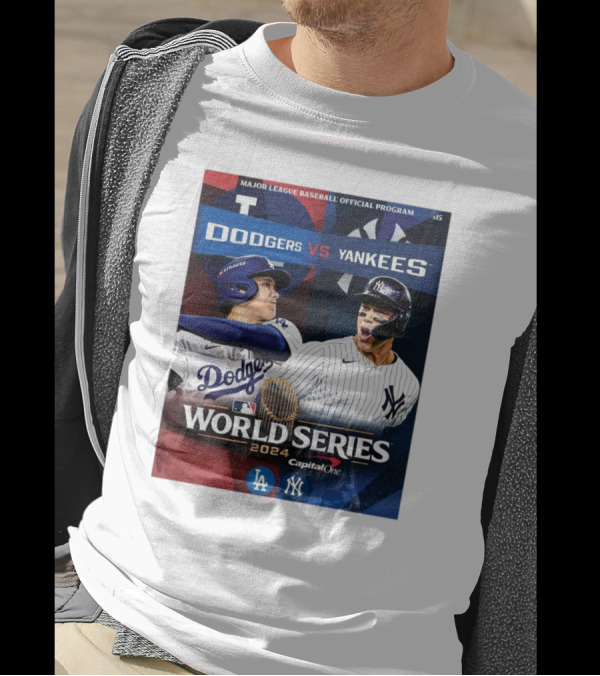 Major League Baseball Official Program Dodgers Vs Yankees World Series T-Shirt