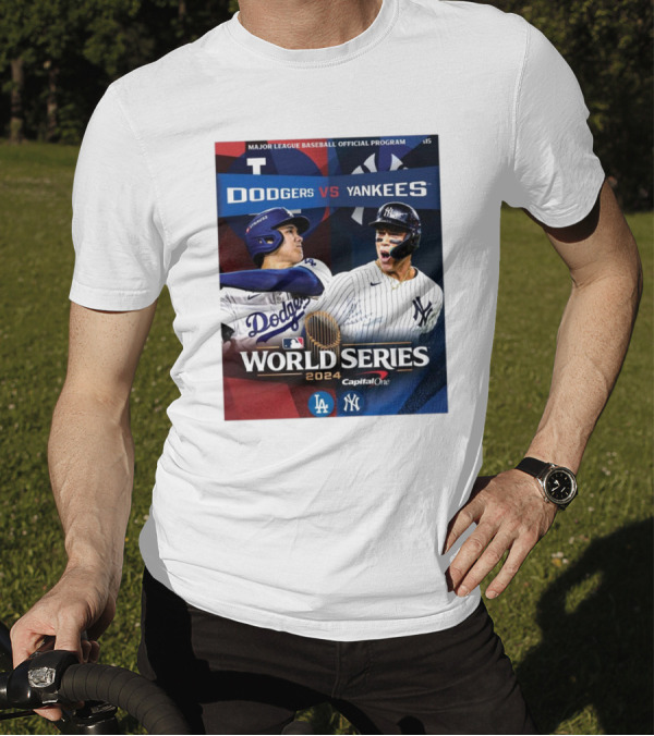 Major League Baseball Official Program Dodgers Vs Yankees World Series T-Shirt