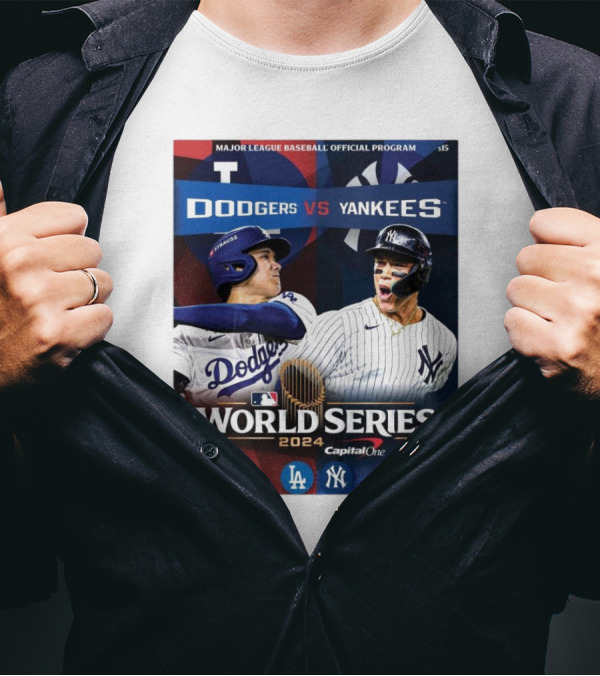 Major League Baseball Official Program Dodgers Vs Yankees World Series T-Shirt