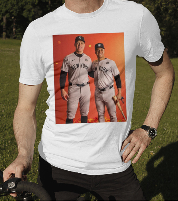 New York Yankees MLB Aaron Judge Juan Soto Yankees Game 1 World Series T-Shirt