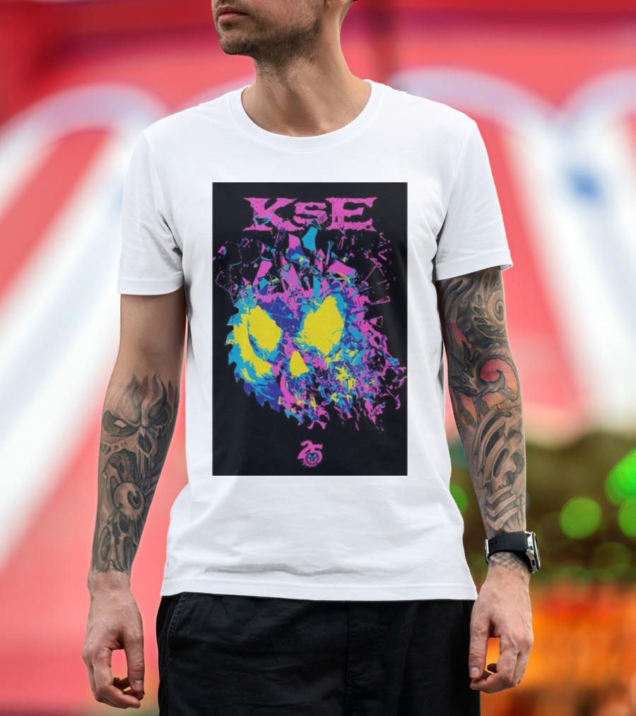 KSE 25th Anniversary Colorful Skull Fracture T-Shirt