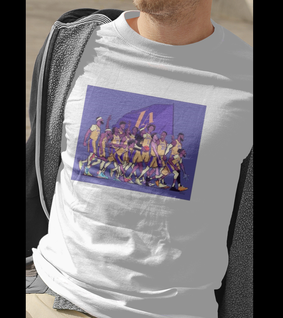Los Angeles Lakers Walking Into The Playoffs Like NBA Team Players Together T-Shirt